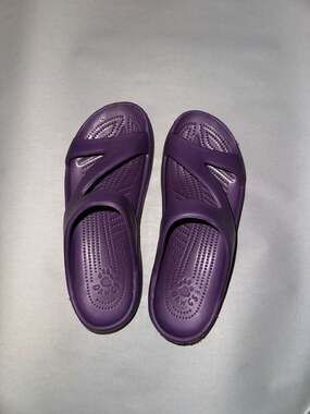 DAWGS Women's Z Sandals Purple Comfort Slide Sandals